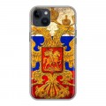 Дизайнерский пластиковый чехол для Iphone 14 Plus Российский флаг