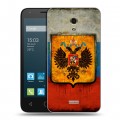 Дизайнерский силиконовый чехол для Alcatel One Touch Pixi 4 (6) Российский флаг