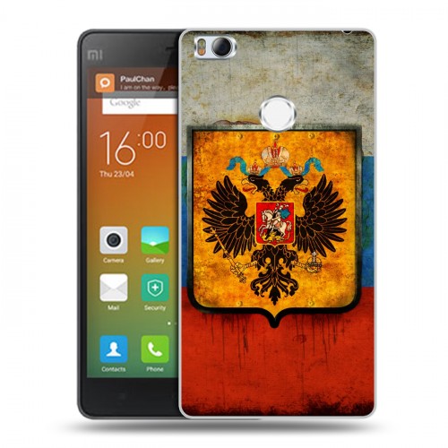 Дизайнерский силиконовый чехол для Xiaomi Mi4S Российский флаг