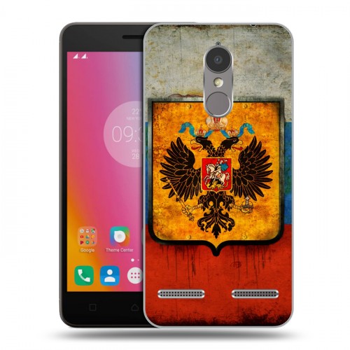 Дизайнерский пластиковый чехол для Lenovo K6 Российский флаг