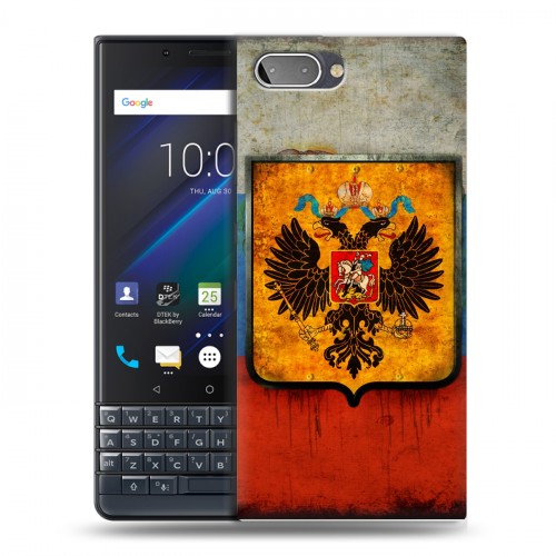 Дизайнерский пластиковый чехол для BlackBerry KEY2 LE Российский флаг