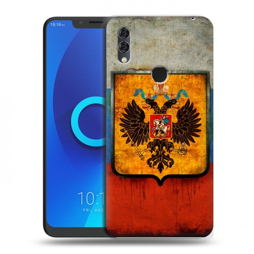 Дизайнерский силиконовый чехол для Alcatel 5V Российский флаг