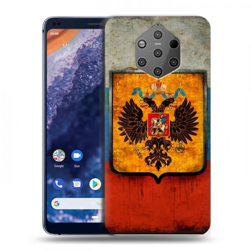 Дизайнерский силиконовый чехол для Nokia 9 PureView Российский флаг