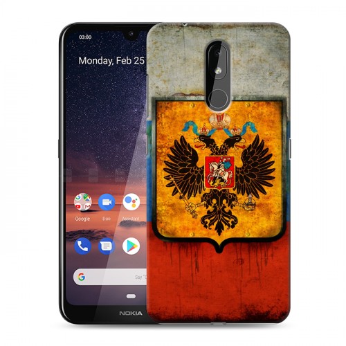 Дизайнерский силиконовый чехол для Nokia 3.2 Российский флаг