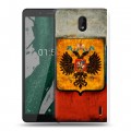 Дизайнерский силиконовый чехол для Nokia 1 Plus Российский флаг