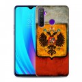 Дизайнерский пластиковый чехол для Realme 5 Pro Российский флаг