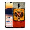 Дизайнерский силиконовый чехол для Nokia 2.3 Российский флаг