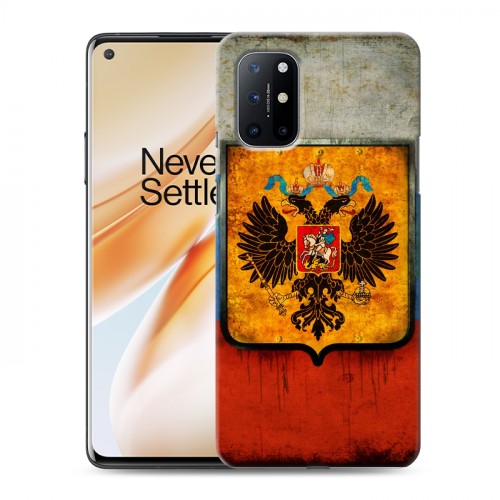 Дизайнерский пластиковый чехол для OnePlus 8T Российский флаг