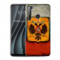 Дизайнерский силиконовый чехол для HTC Desire 20 Pro Российский флаг