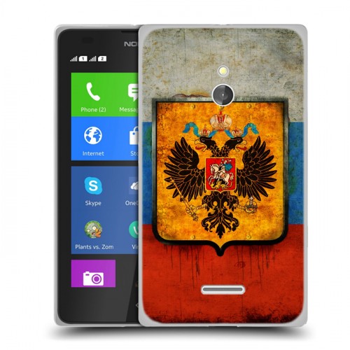 Дизайнерский силиконовый чехол для Nokia XL Российский флаг