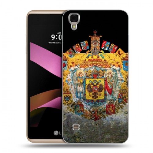 Дизайнерский пластиковый чехол для LG X Style Российский флаг