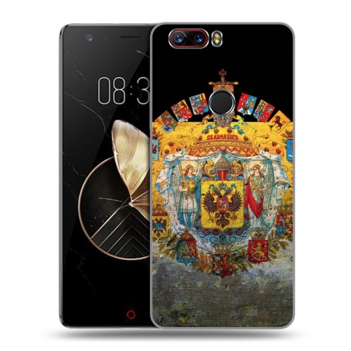 Дизайнерский пластиковый чехол для ZTE Nubia Z17 Российский флаг