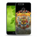 Дизайнерский пластиковый чехол для Huawei Nova 2 Plus Российский флаг