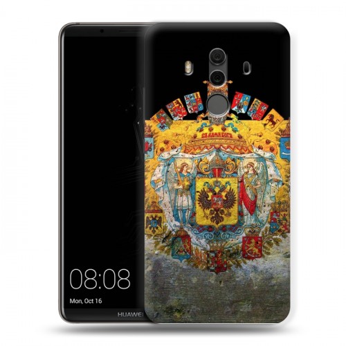 Дизайнерский пластиковый чехол для Huawei Mate 10 Pro Российский флаг