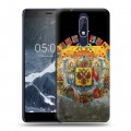 Дизайнерский пластиковый чехол для Nokia 5.1 Российский флаг