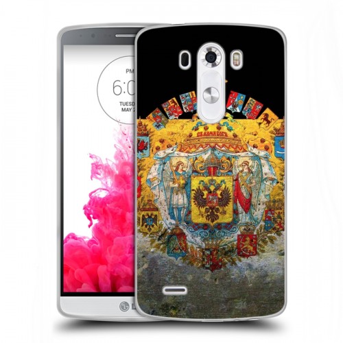 Дизайнерский силиконовый чехол для LG G3 (Dual-LTE) Российский флаг