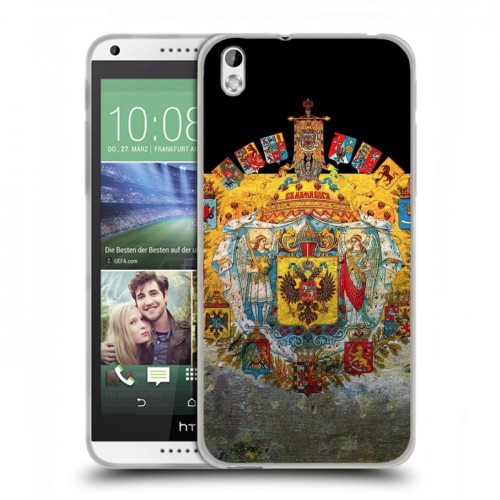 Дизайнерский пластиковый чехол для HTC Desire 816 Российский флаг