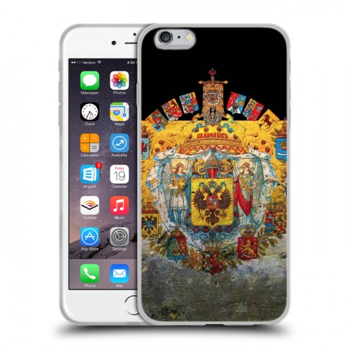 Дизайнерский силиконовый чехол для Iphone 6 Plus/6s Plus Российский флаг