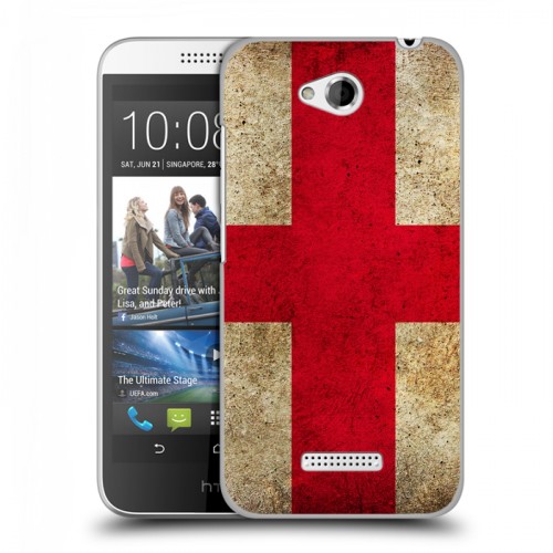 Дизайнерский силиконовый чехол для HTC Desire 616 Флаг Грузии