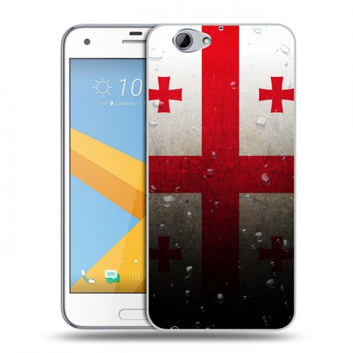 Дизайнерский силиконовый чехол для HTC One A9S Флаг Грузии