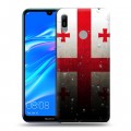 Дизайнерский пластиковый чехол для Huawei Y6 (2019) Флаг Грузии