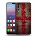 Дизайнерский силиконовый с усиленными углами чехол для Huawei P20 Pro Флаг Грузии