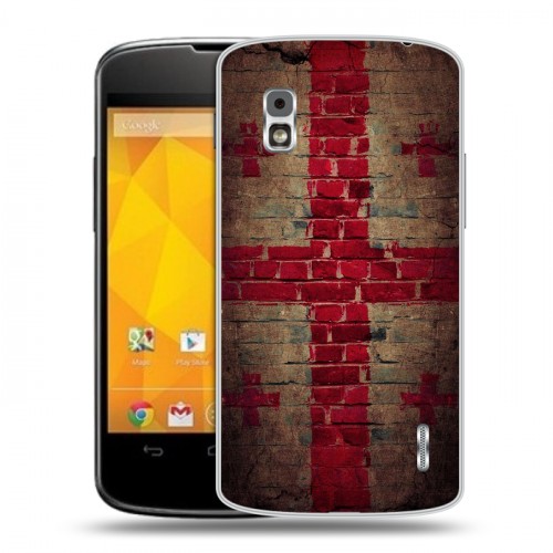 Дизайнерский пластиковый чехол для LG Google Nexus 4 Флаг Грузии