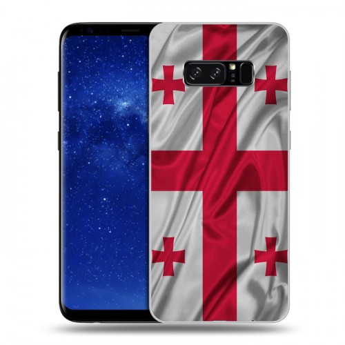 Дизайнерский силиконовый чехол для Samsung Galaxy Note 8 Флаг Грузии