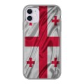 Дизайнерский силиконовый чехол для Iphone 11 Флаг Грузии