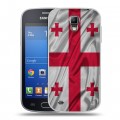 Дизайнерский пластиковый чехол для Samsung Galaxy S4 Active Флаг Грузии