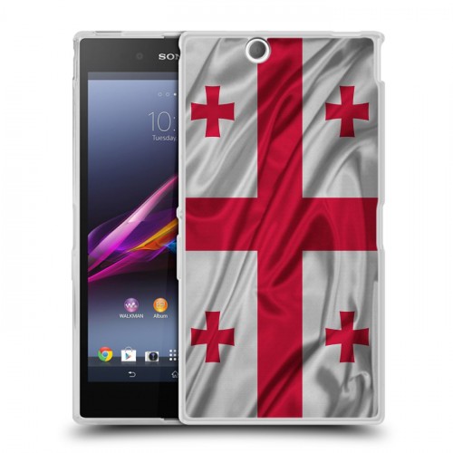 Дизайнерский пластиковый чехол для Sony Xperia Z Ultra  Флаг Грузии