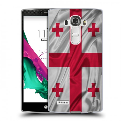 Дизайнерский силиконовый чехол для LG G4 Флаг Грузии