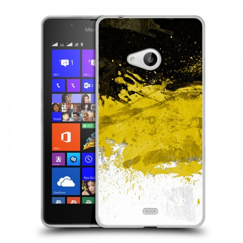 Дизайнерский пластиковый чехол для Microsoft Lumia 540 Российский флаг