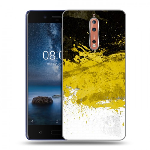 Дизайнерский пластиковый чехол для Nokia 8 Российский флаг