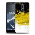 Дизайнерский пластиковый чехол для Nokia 5.1 Российский флаг