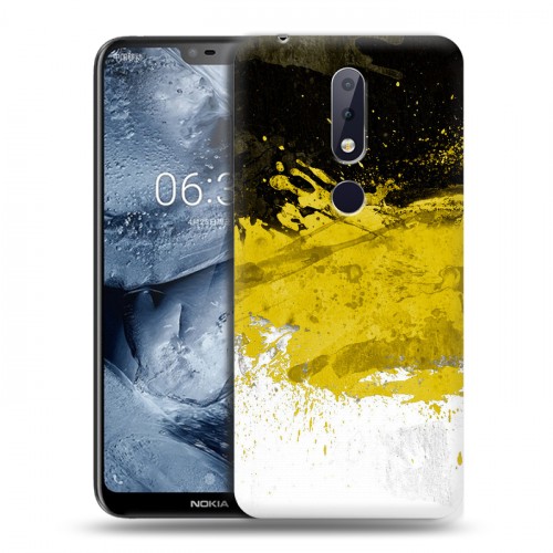 Дизайнерский пластиковый чехол для Nokia 6.1 Plus Российский флаг