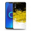 Дизайнерский силиконовый чехол для Alcatel 5V Российский флаг