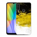 Дизайнерский пластиковый чехол для Huawei Y6p Российский флаг