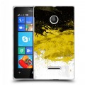Дизайнерский пластиковый чехол для Microsoft Lumia 435 Российский флаг