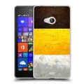 Дизайнерский пластиковый чехол для Microsoft Lumia 540 Российский флаг