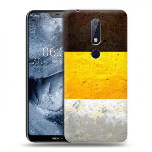 Дизайнерский пластиковый чехол для Nokia 6.1 Plus Российский флаг