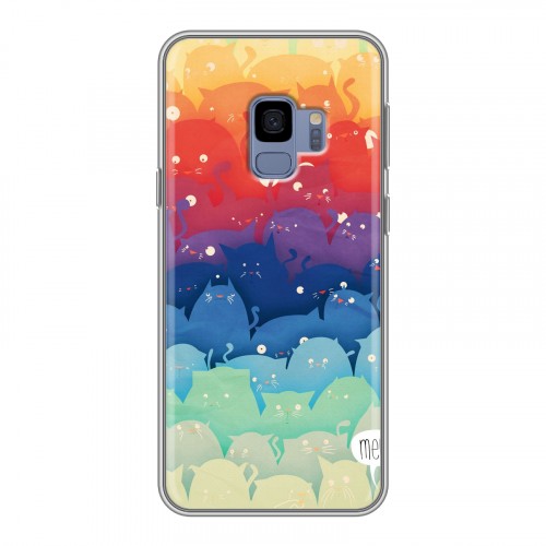 Дизайнерский пластиковый чехол для Samsung Galaxy S9 Кошки