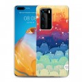 Дизайнерский пластиковый чехол для Huawei P40 Pro Кошки