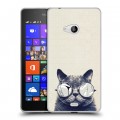 Дизайнерский пластиковый чехол для Microsoft Lumia 540 Кошки