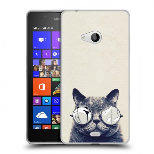 Дизайнерский пластиковый чехол для Microsoft Lumia 540 Кошки