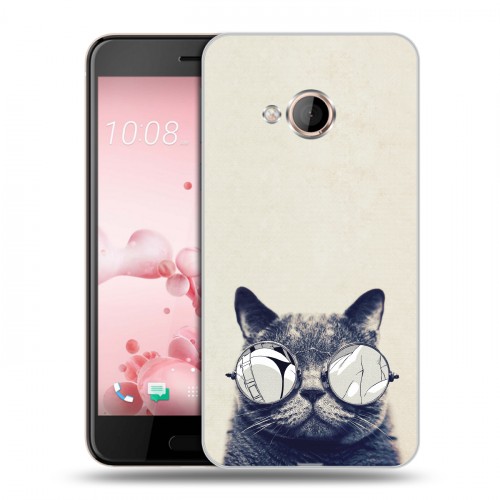 Дизайнерский пластиковый чехол для HTC U Play Кошки