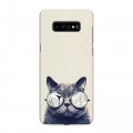 Дизайнерский пластиковый чехол для Samsung Galaxy S10 Plus Кошки