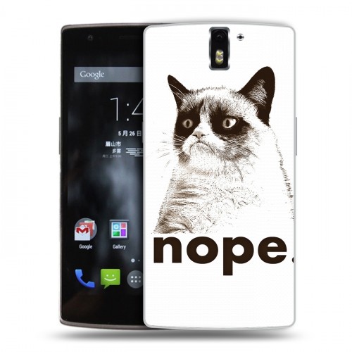 Дизайнерский силиконовый чехол для OnePlus One Кошки