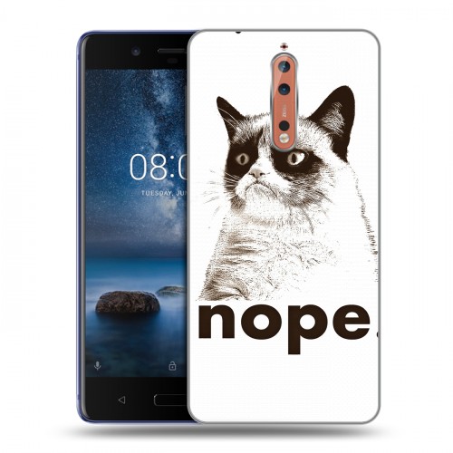 Дизайнерский пластиковый чехол для Nokia 8 Кошки