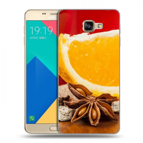 Дизайнерский силиконовый чехол для Samsung Galaxy A9 Апельсины